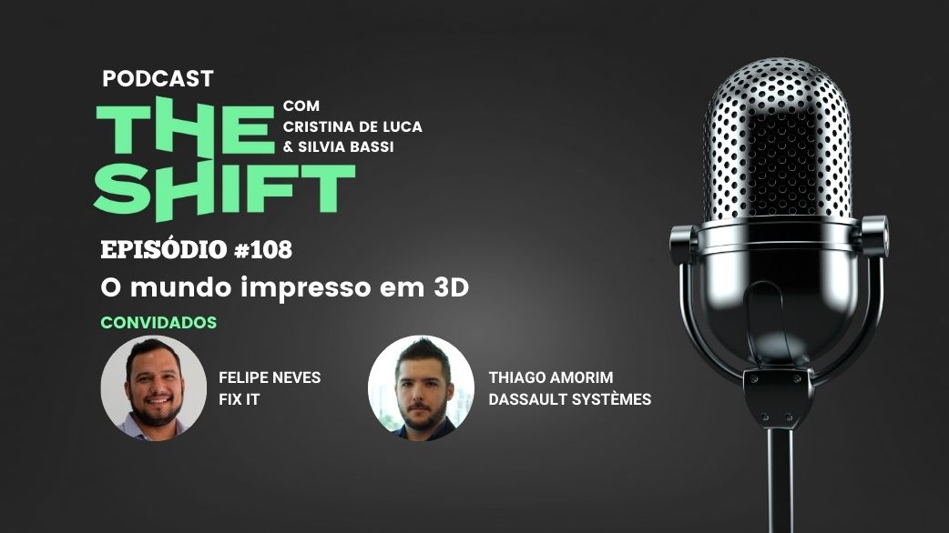capa do episódio 108 do podcast The Shift sobre impressão 3D