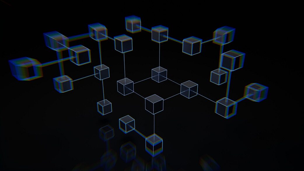 Imagem mostra blocos conectados formando uma rede
