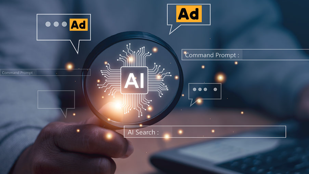 A monetização via anúncios chegou às buscas de IA